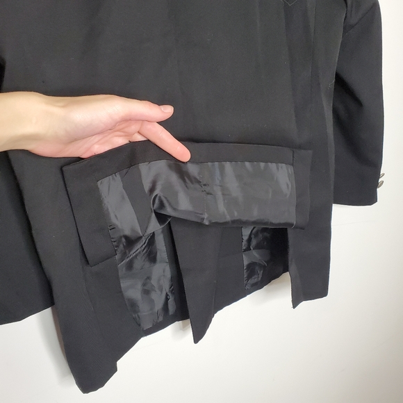 POLO double breasted black retro blazer - Picture 6 of 10